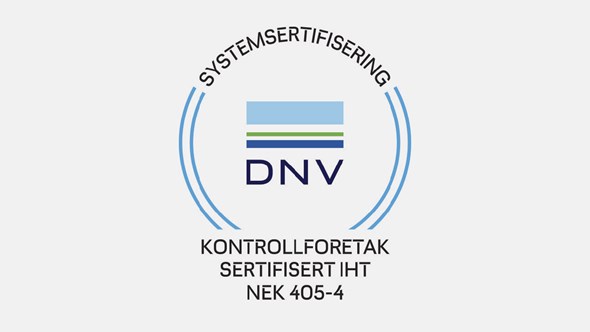 DNV-sertifisering i NEK 405-serien
